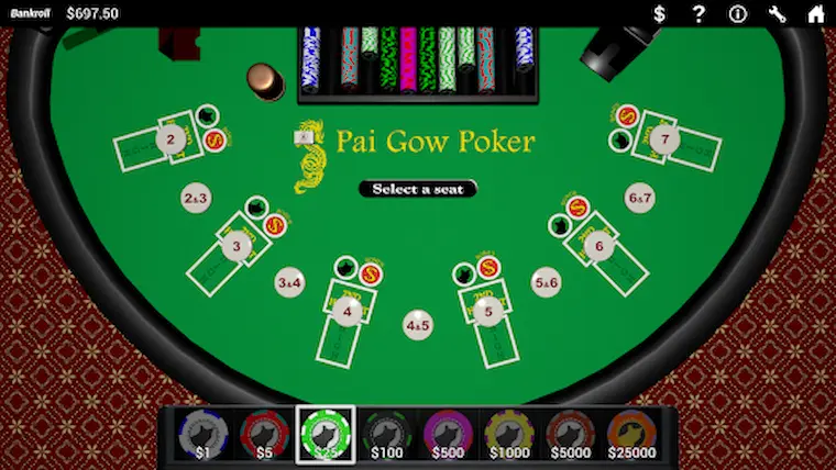 Simple gameplay is also an outstanding feature of Pai Gow Poker