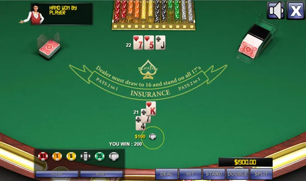 Experience playing online blackjack game to win big